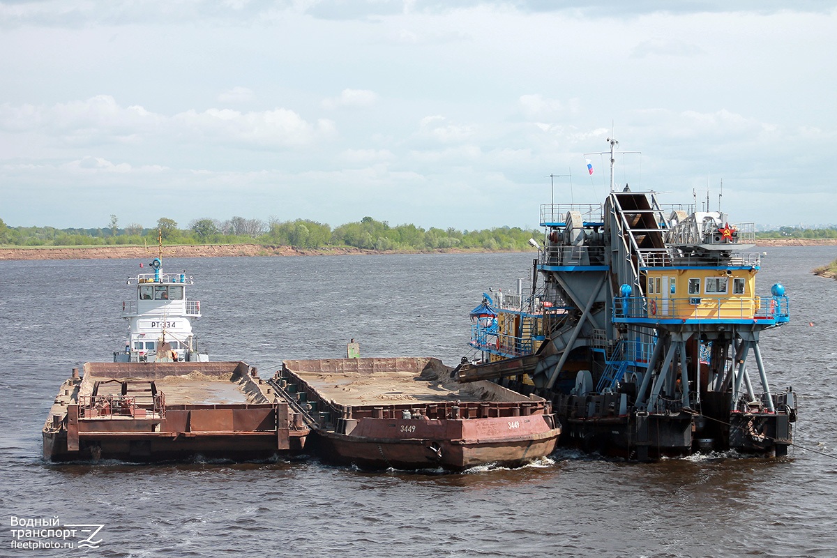 8112, РТ-334, Баржа-3449, Профессор Н.В. Лукин