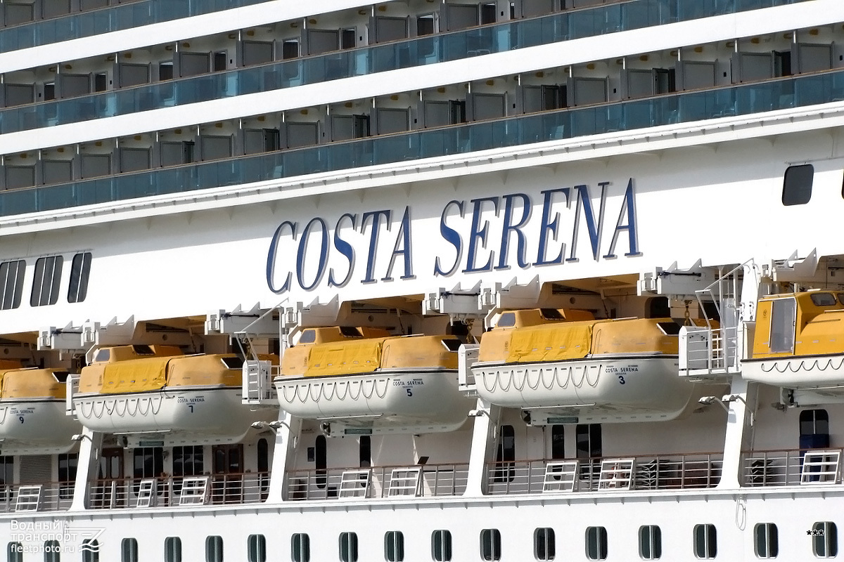 Costa Serena. Шлюпки и катера