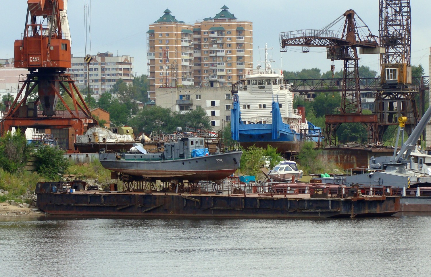 НТ-504, БСК №774, ПСКР-496, Дебаркадер-417