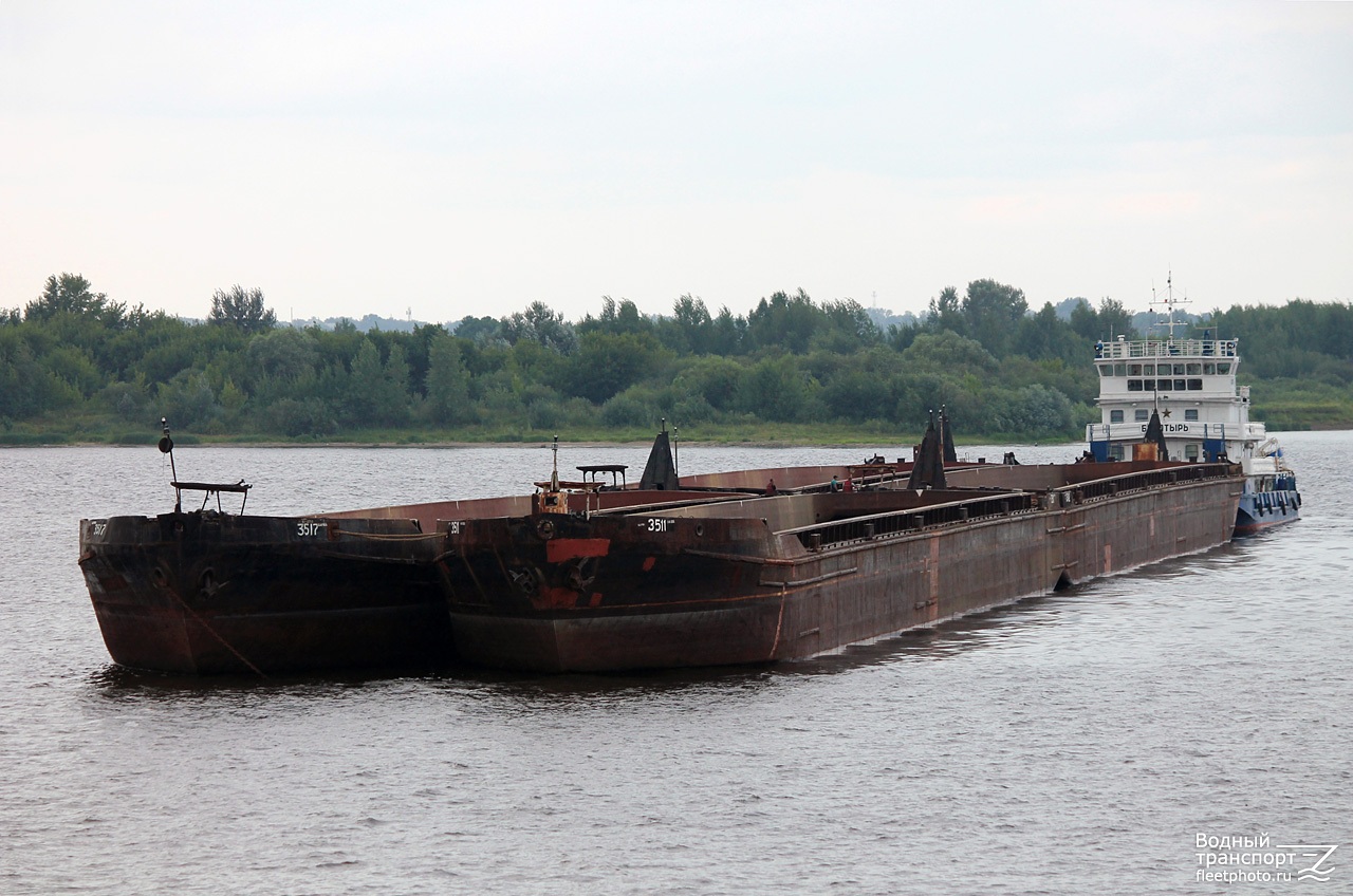 Баржа-3517, Баржа-3511, Баржа-3512, Богатырь
