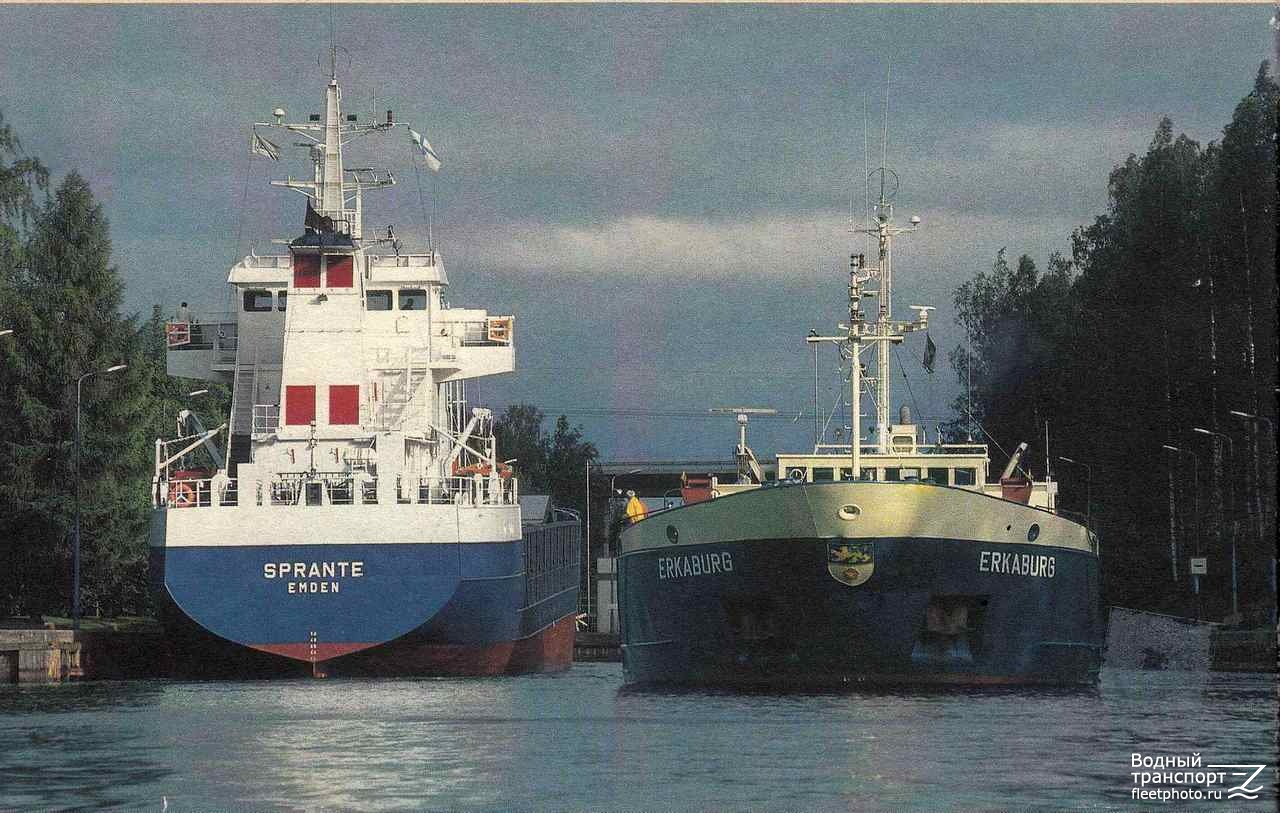 Sprante, Erkaburg