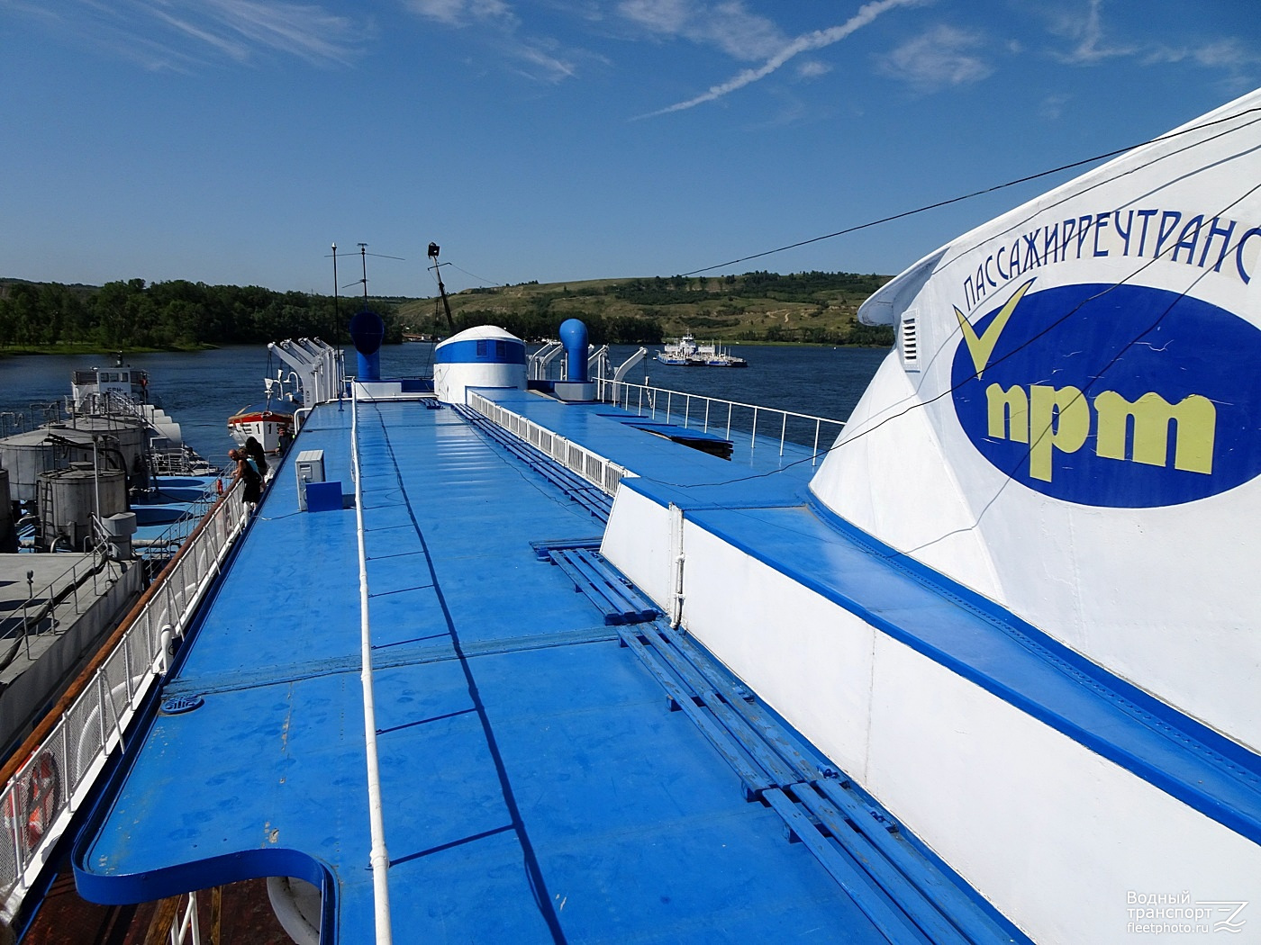 В. Чкалов. View from wheelhouses and bridge wings