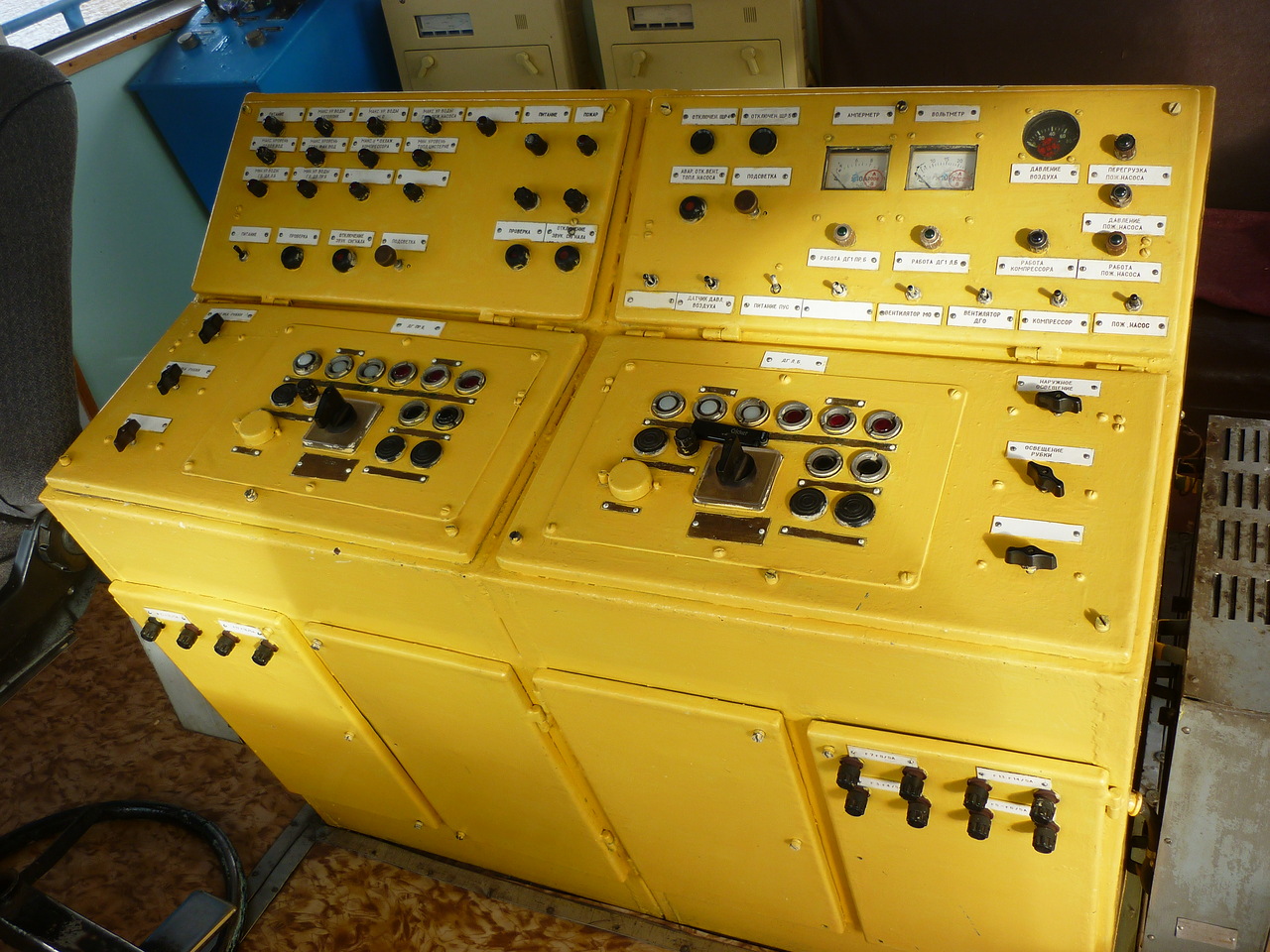 Мыс. Wheelhouses, Control panels