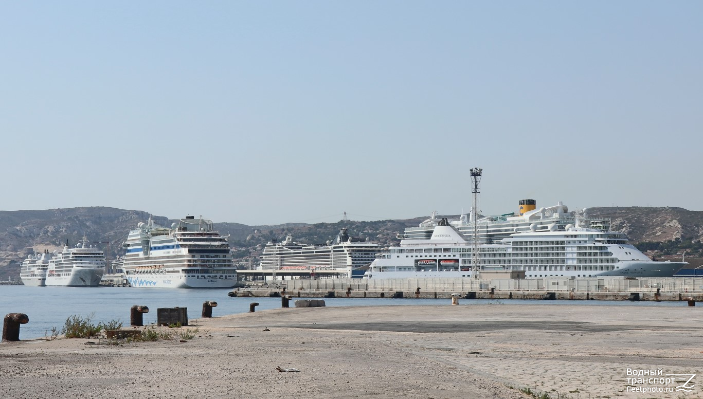 Silver Shadow, Silver Spirit, AIDAsol, MSC Magnifica, Silver Whisper