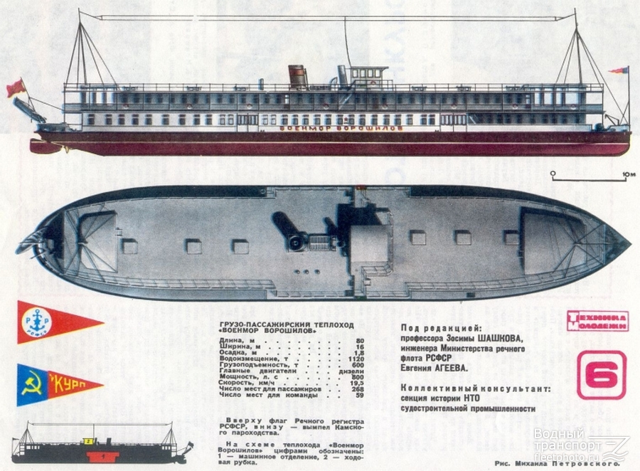 Военмор Ворошилов. Планы, схемы, таблицы с судов, Книги, фотоальбомы и периодические издания