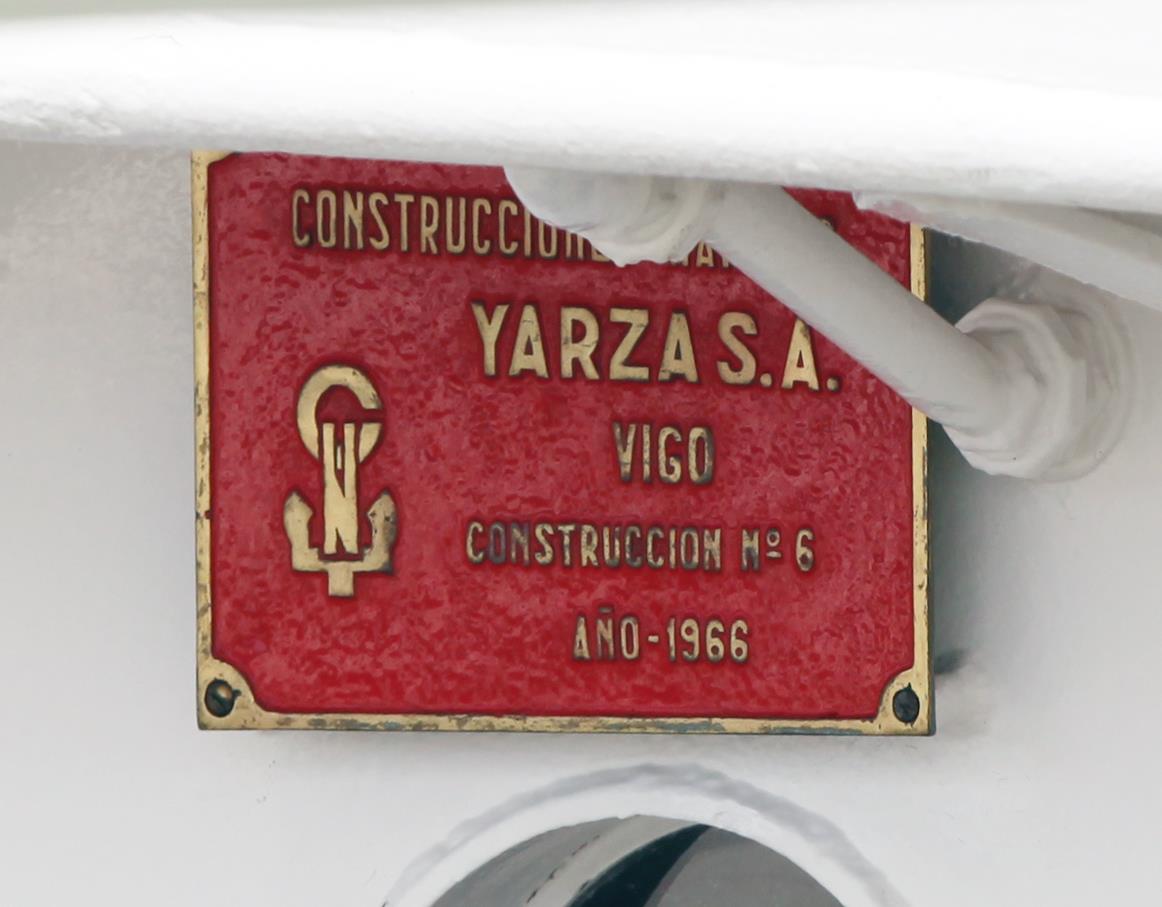 Rias Bajas. Shipbuilder's Makers Plates