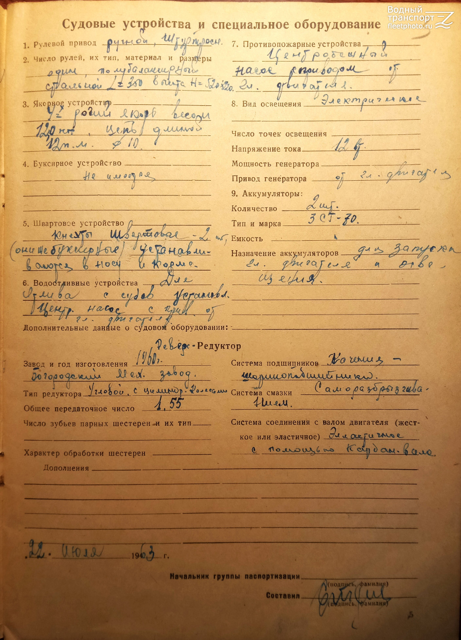 МК-4. Судовые документы