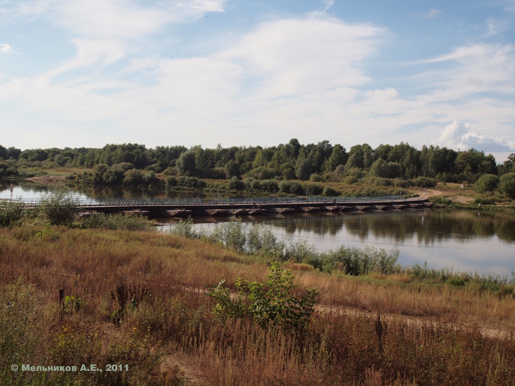 Понтонный мост Гороховец. Владимирская область