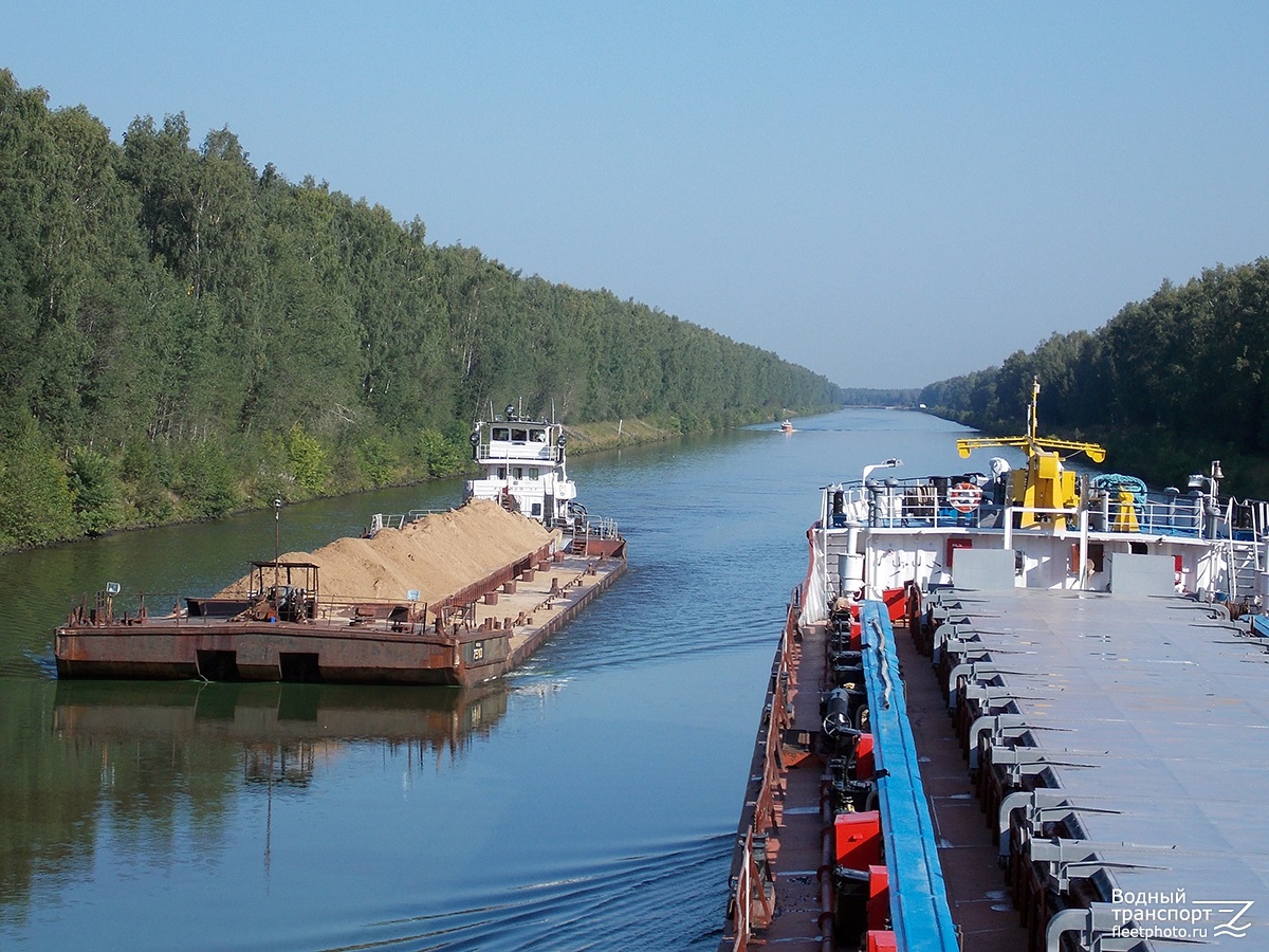 7510, Речной-59. Moscow Canal, View from wheelhouses and bridge wings