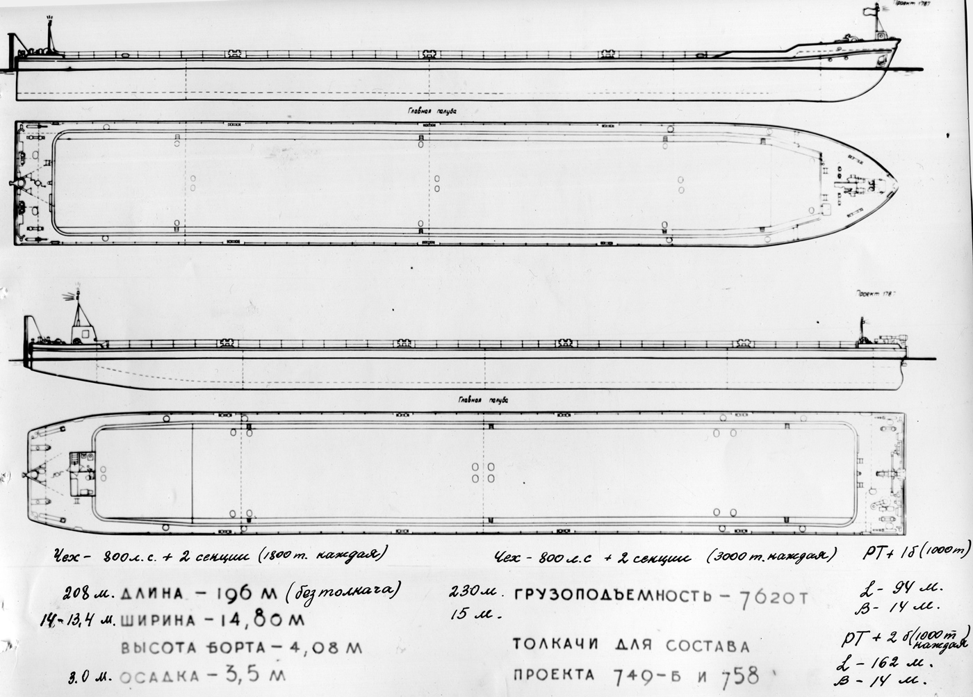 Баржа проект 1787