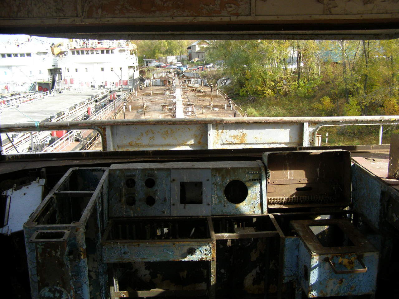 ГорьковГЭС. View from wheelhouses and bridge wings