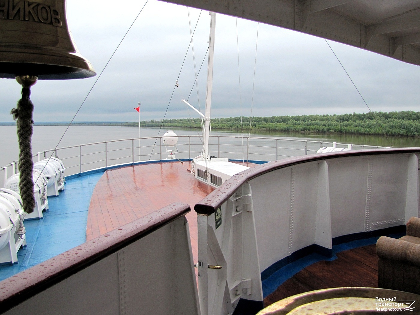 Механик Калашников. View from wheelhouses and bridge wings