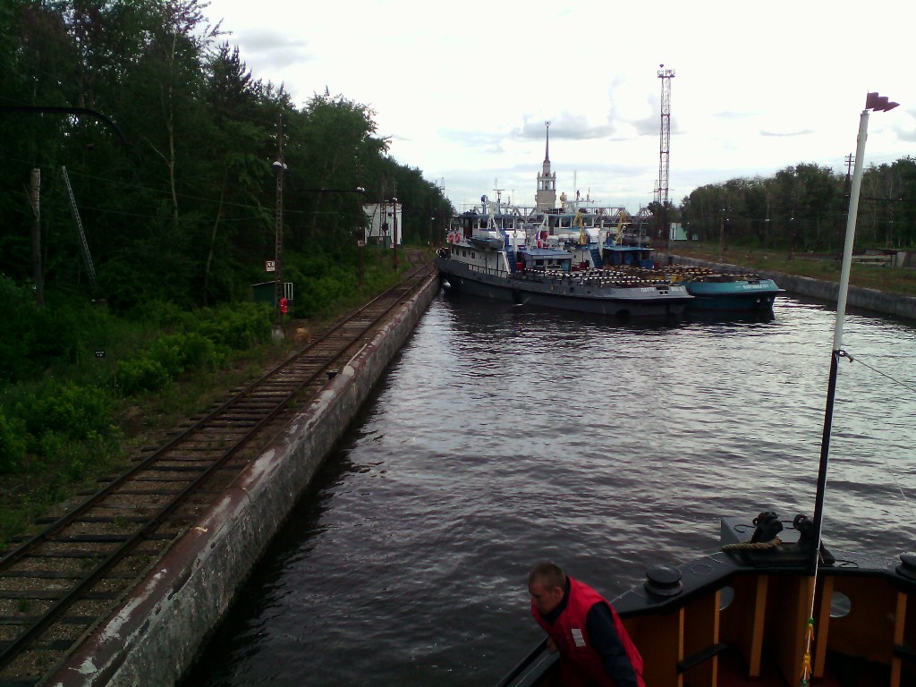 Плотовод-603. View from wheelhouses and bridge wings