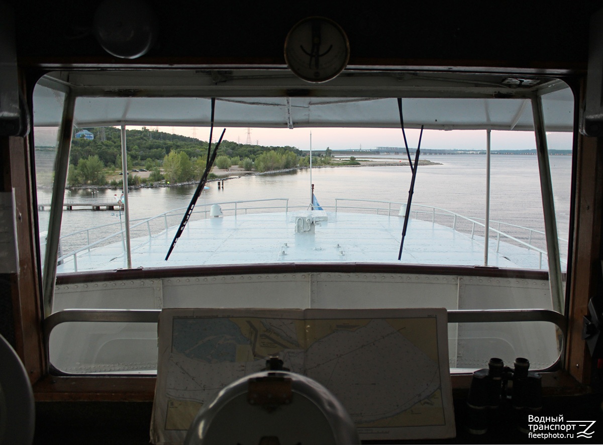 А.И. Герцен. View from wheelhouses and bridge wings