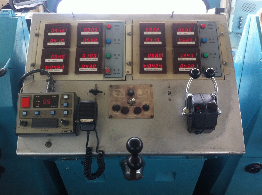 РТ-655. Wheelhouses, Control panels