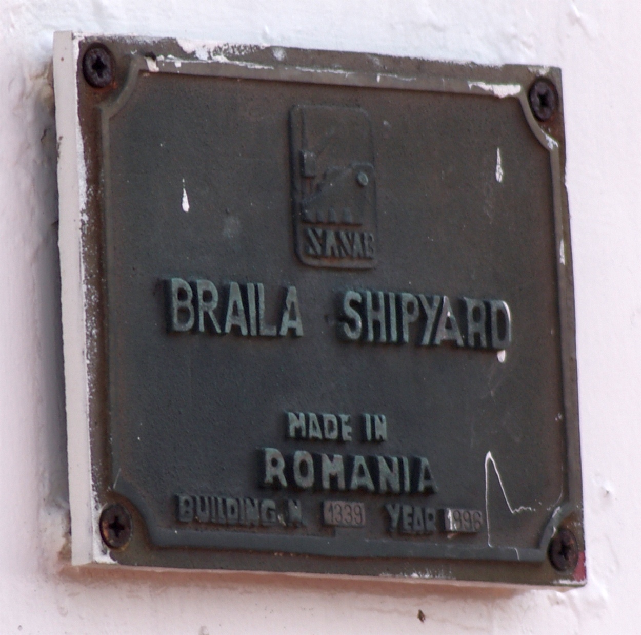 Днiпро Лайн. Shipbuilder's Makers Plates