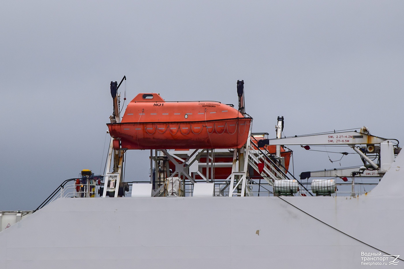 Stena Forerunner. Lifeboats