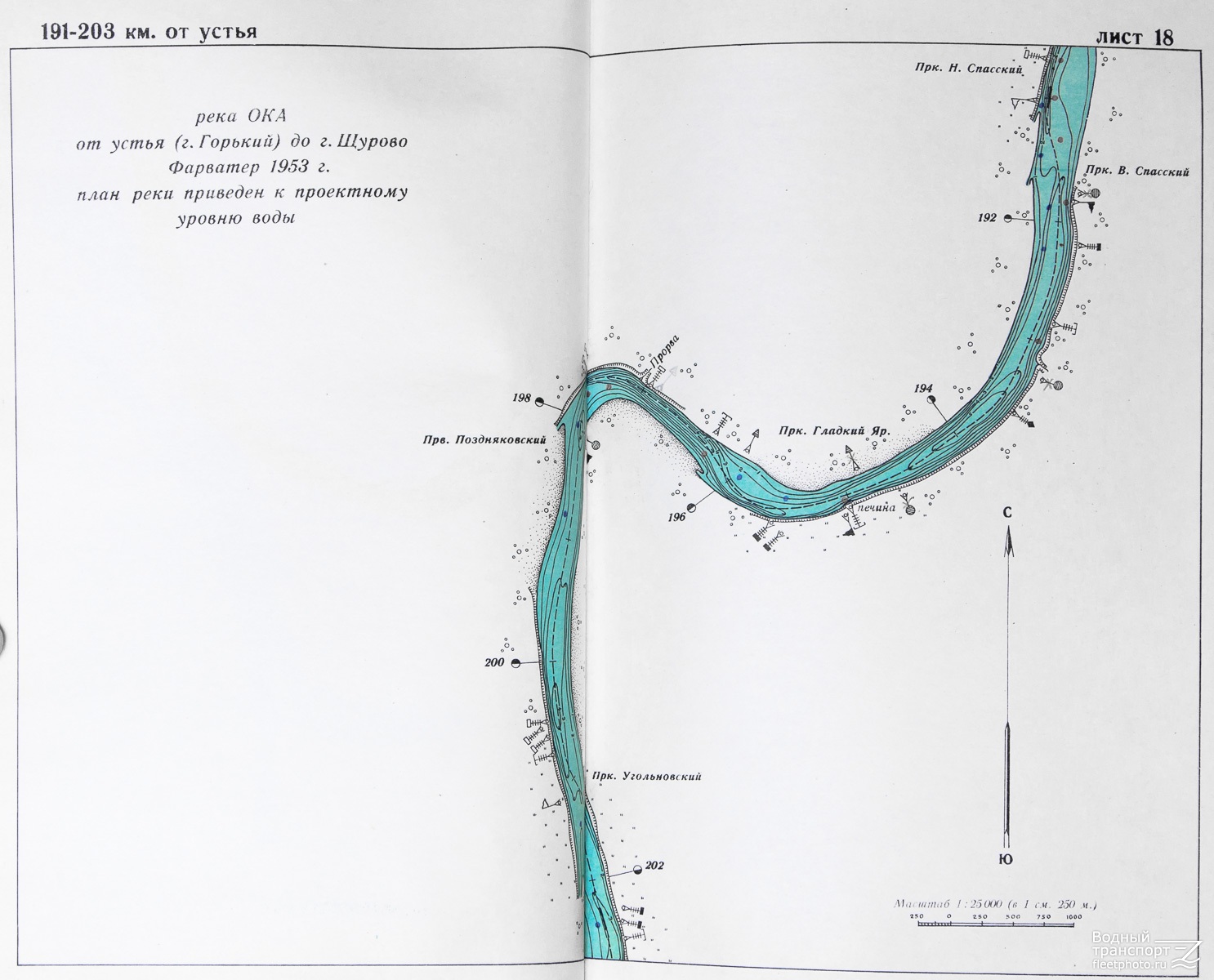 Лоция реки Ока 1990 года