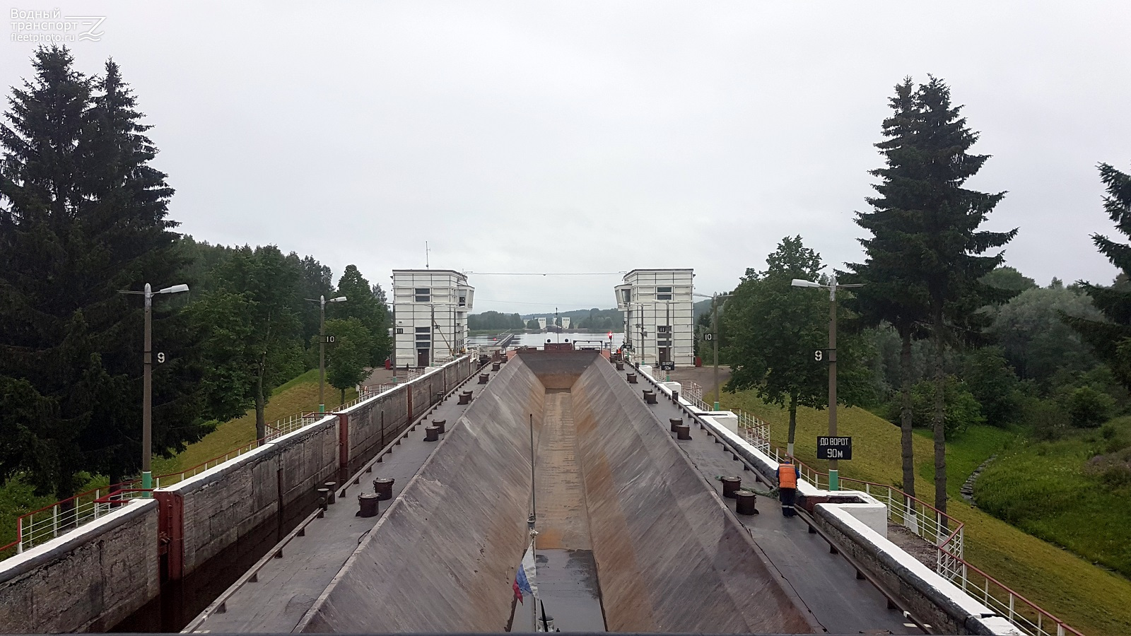 7676. Шлюз №5 ВБК, View from wheelhouses and bridge wings