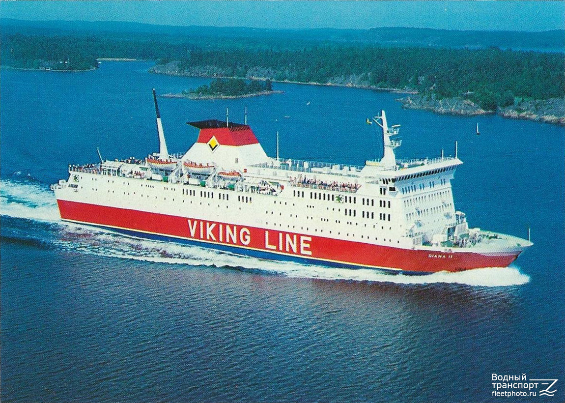 Diana 2. Викинг лайн список судов. diana ii.
