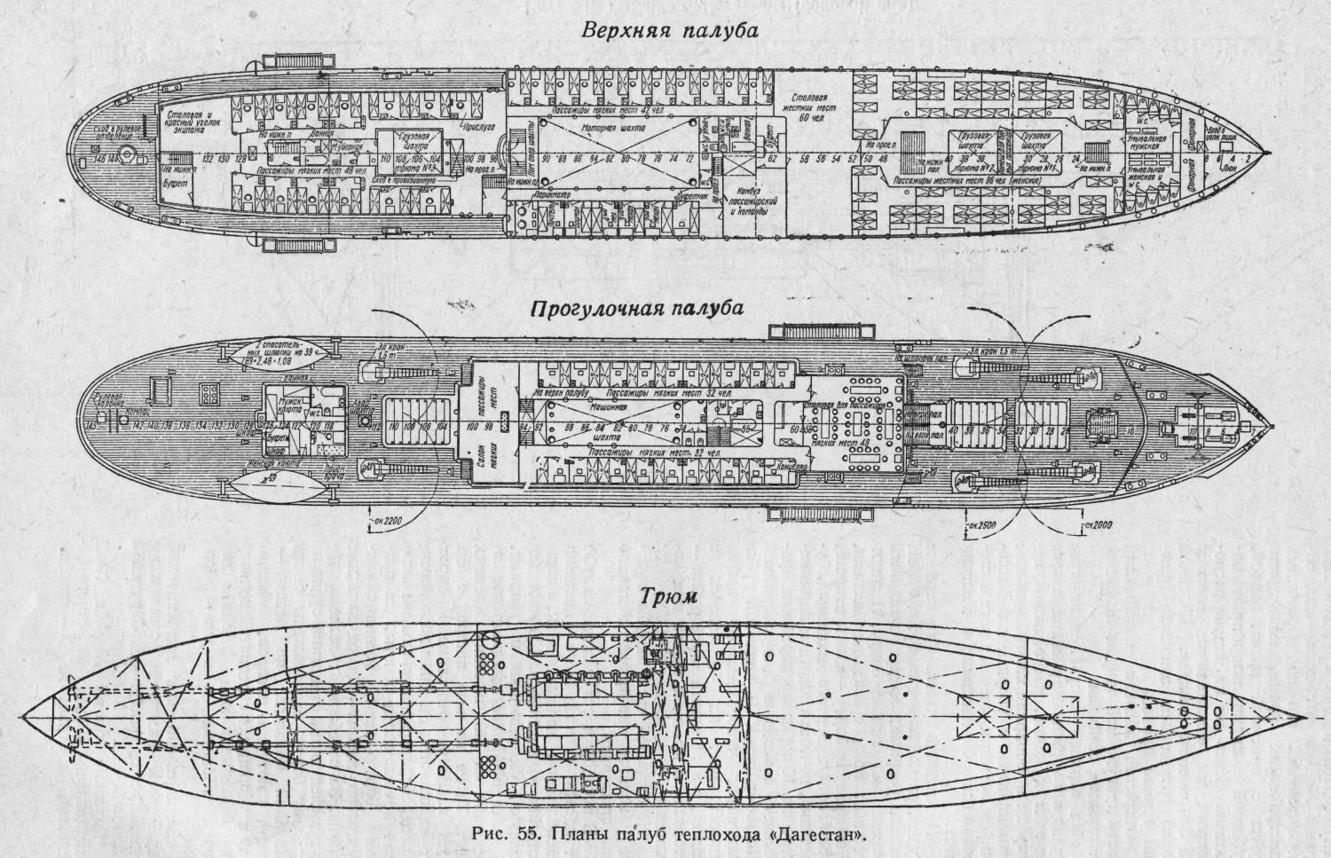 Схема теплохода русь великая