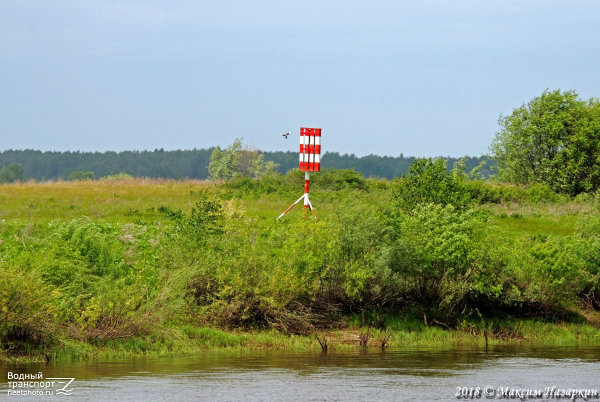 Река Ока, Знаки навигационной обстановки