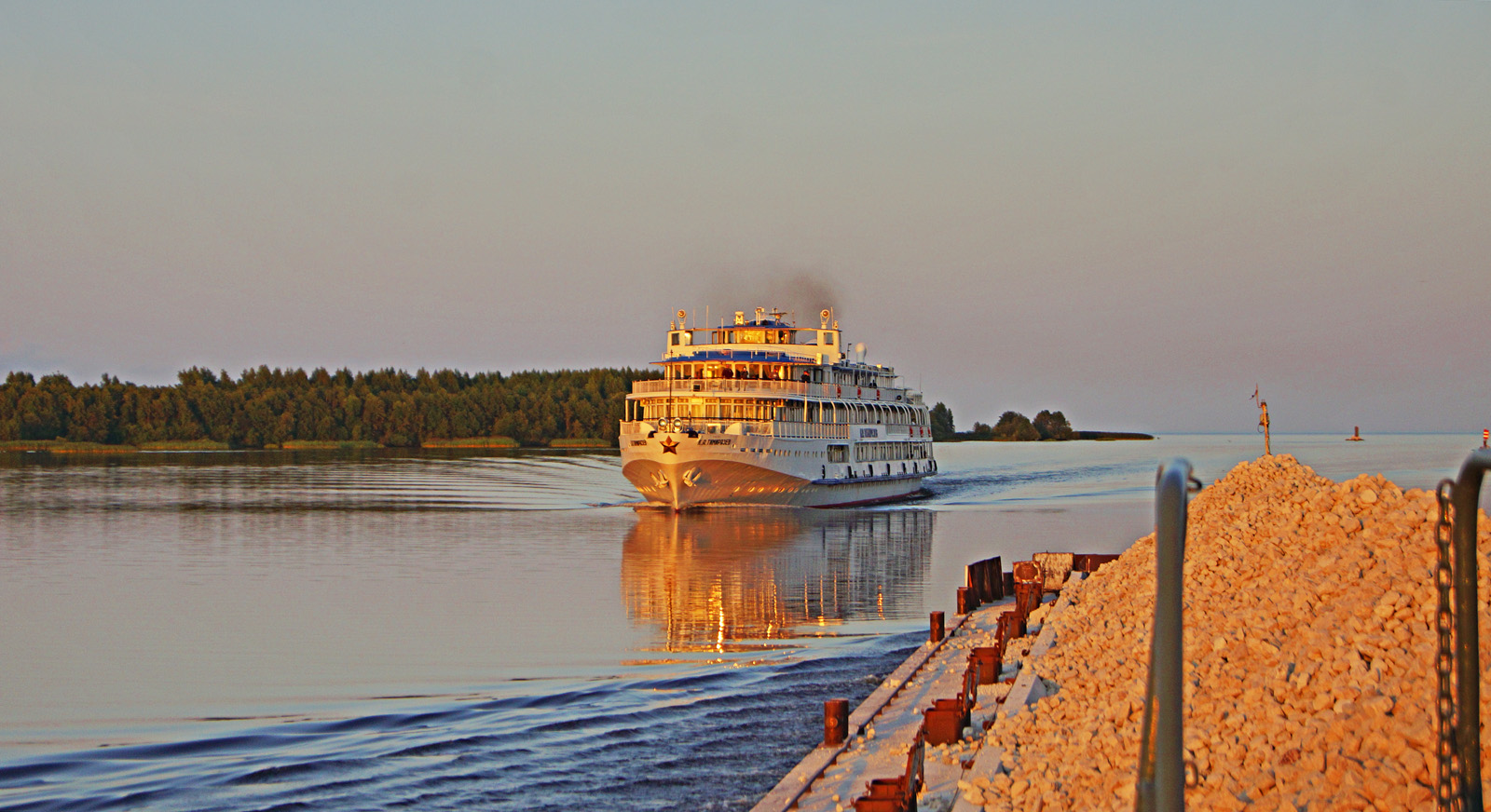 К.А. Тимирязев. View from wheelhouses and bridge wings