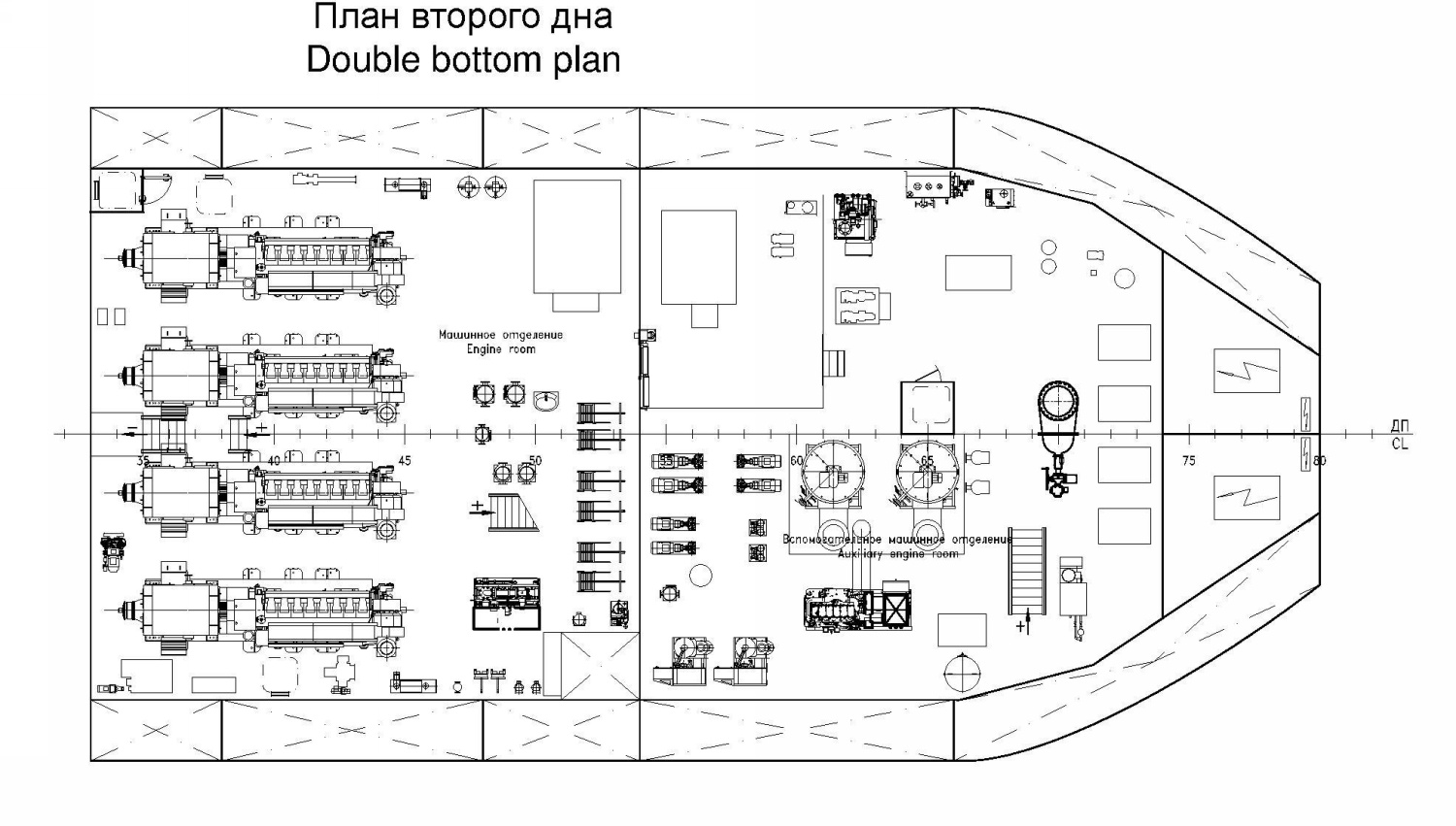 Неопознанное судно - проект HSV05. Планы, схемы, таблицы с судов