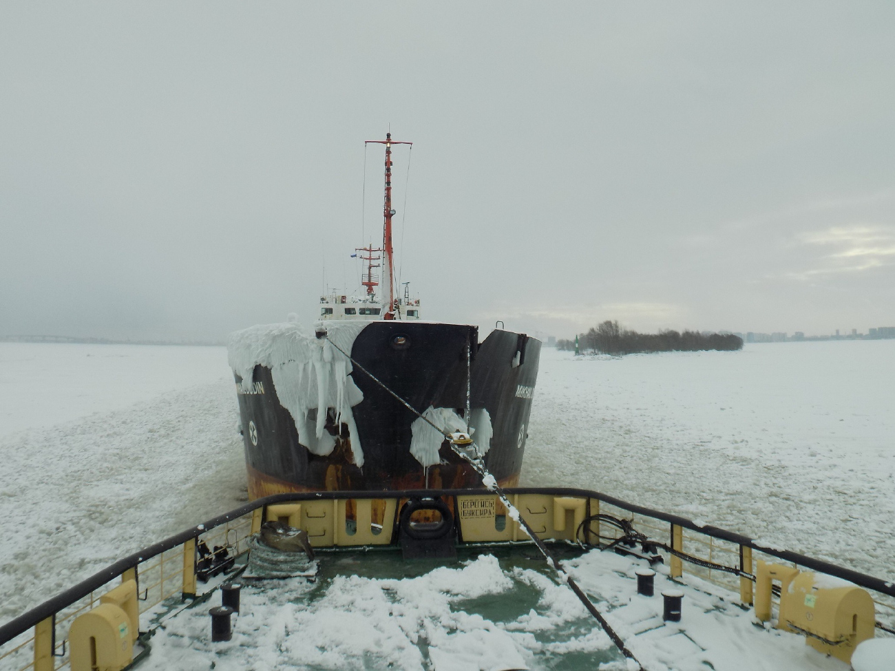 Семён Дежнёв, Mikhail Dudin. On-board photos