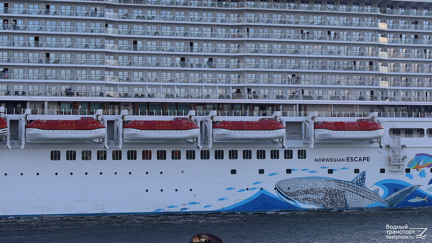 Norwegian Escape. Шлюпки и катера