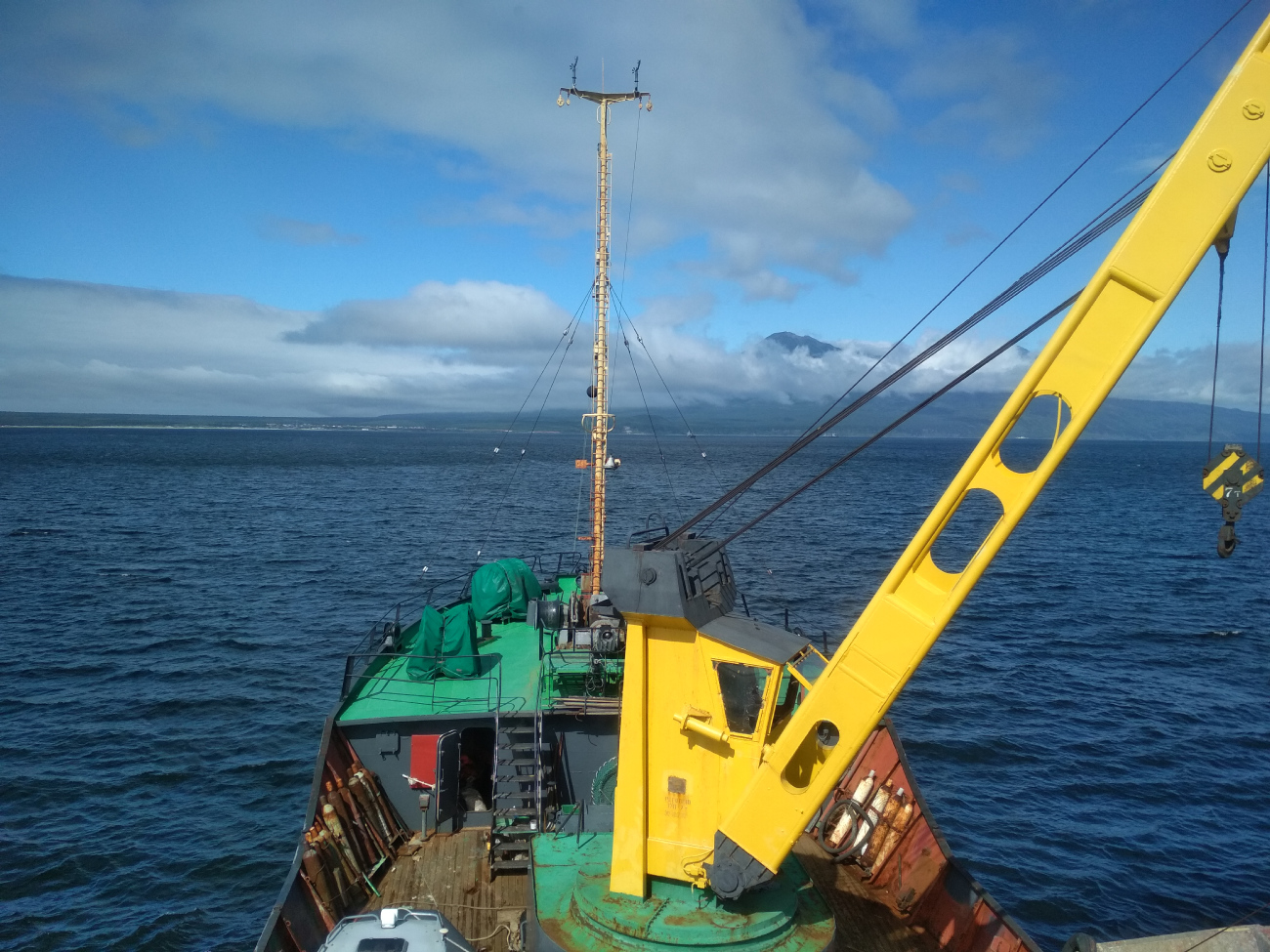 Николай Бошняк. View from wheelhouses and bridge wings