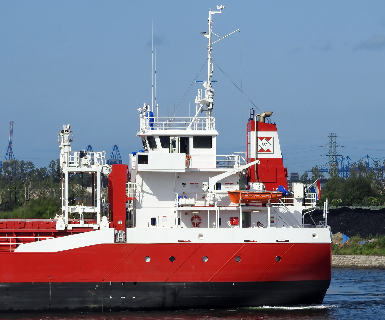 Baltic Sea. Vessel superstructures