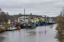 МБ-1212 (Тип МБ, проект 07521, Санкт-Петербург); ОС-9 (Тип ОС (354, А, Б, К, У), проект 354К, Санкт-Петербург); Шлюзовой-72 (Тип Шлюзовой (пр. 887, А, Л), проект 887А, Санкт-Петербург); Северо-Западный-111 (Проект 721, 721А, Санкт-Петербург); Наплавной мост-9 (Тип Наплавные мосты, проект RDB 66.64, Санкт-Петербург); Гидротехник Петрашень (Проект 3052, Санкт-Петербург); Путейский-243 (Тип Промерный, проект Р-159, Санкт-Петербург)