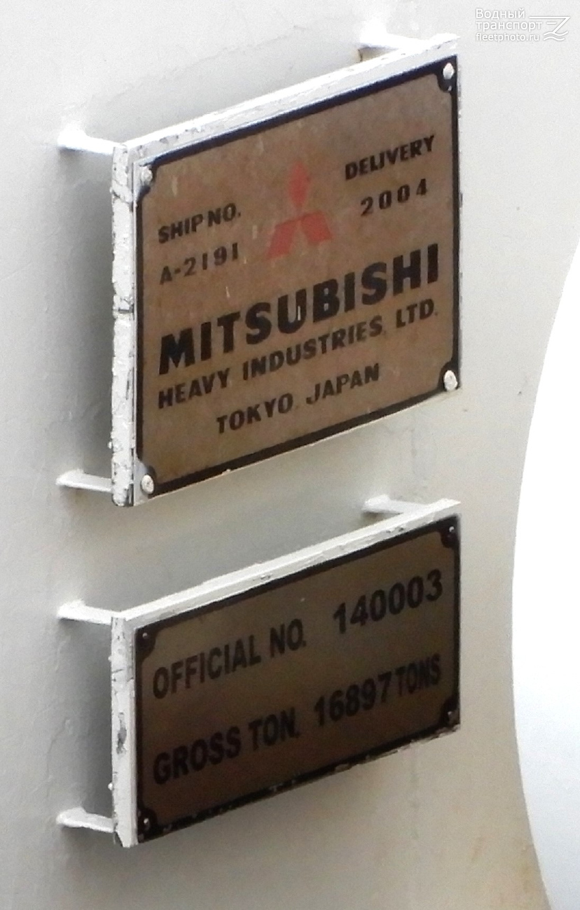 Hamanasu. Закладные доски и заводские таблички