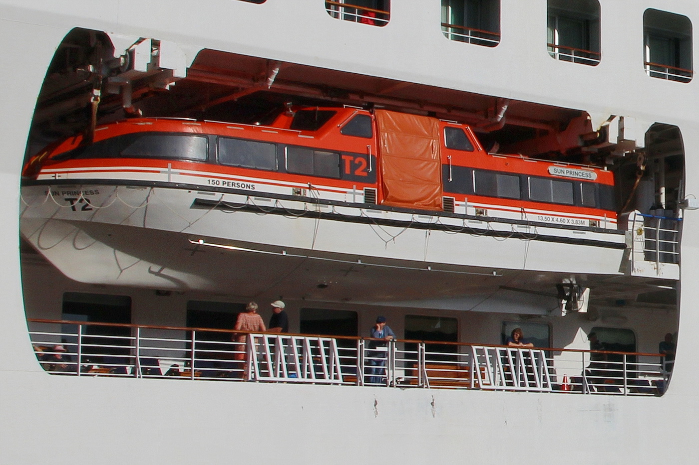 Sun Princess. Lifeboats