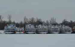 Kosmonavt Gagarin (Design 588 (DDR), V.Chkalov/Rodina, Nizhny Novgorod); A.I. Gertsen (Design 588 (DDR), V.Chkalov/Rodina, Nizhny Novgorod); Valeriy Chkalov (Октябрьская Революция type, 26-37 design, Nizhny Novgorod); Dmitriy Pozharskiy (Design 588 (DDR), V.Chkalov/Rodina, Nizhny Novgorod); Kapitan Pushkaryov (Октябрьская Революция type, 92-055 design, Nizhny Novgorod); Printsessa Anabella (463 design, Rostov-on-Don)