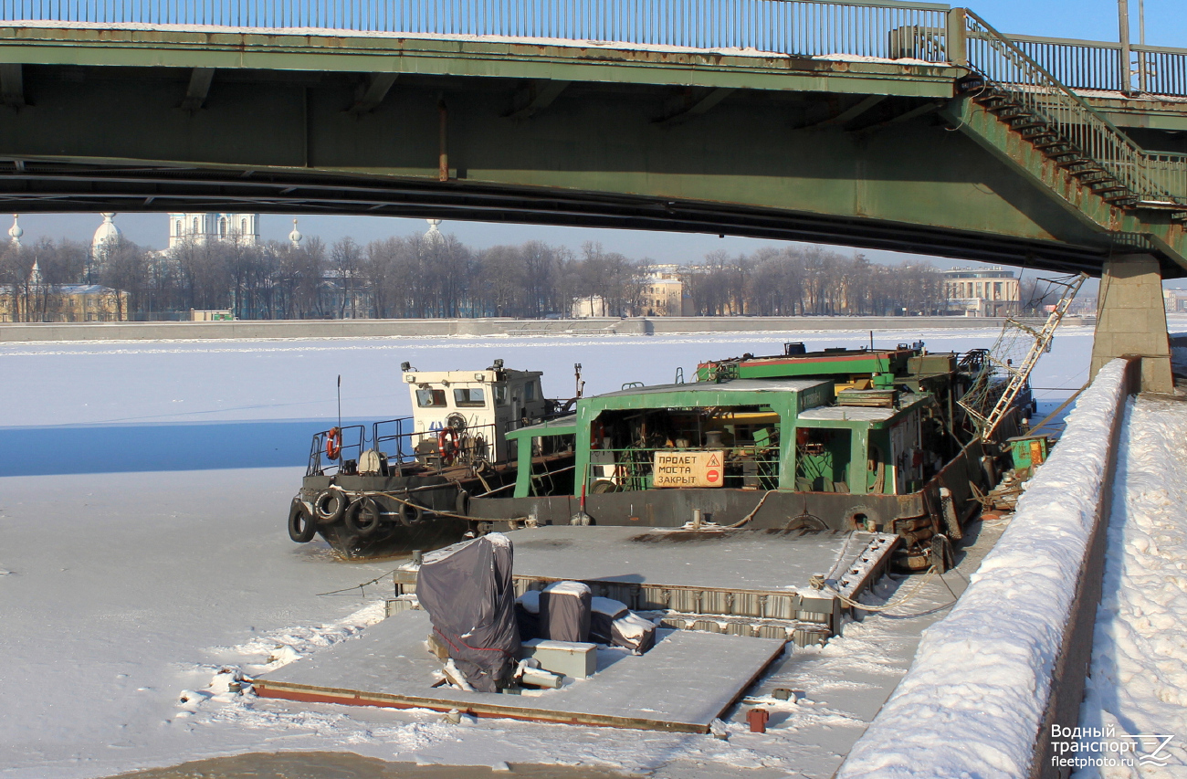Неопознанный понтон, Аракс, Мостовой-1. Северодвинский / Северо-Западный / Беломорско-Онежский / Печорский бассейн
