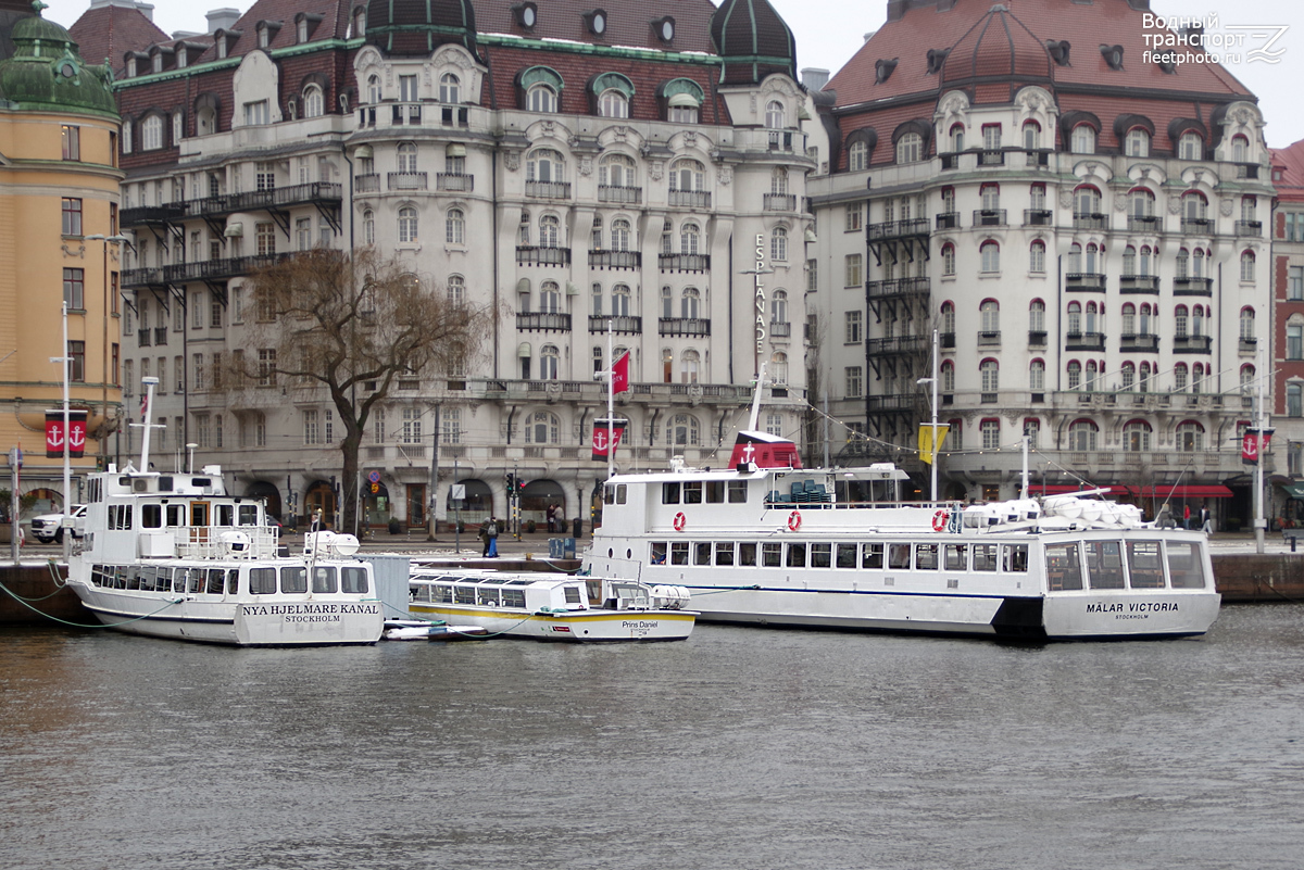 Nya Hjelmare Kanal, Prins Daniel, Mälar Victoria