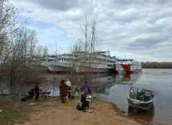 Космонавт Гагарин (Проект 588 (ГДР), тип В.Чкалов/Родина, Нижний Новгород); А.И. Герцен (Проект 588 (ГДР), тип В.Чкалов/Родина, Нижний Новгород); Валерий Чкалов (Тип Октябрьская Революция, проект 26-37, Нижний Новгород); Дмитрий Пожарский (Проект 588 (ГДР), тип В.Чкалов/Родина, Нижний Новгород); Капитан Пушкарёв (Тип Октябрьская Революция, проект 92-055, Нижний Новгород); Принцесса Анабелла (Проект 463, Ростов-на-Дону)