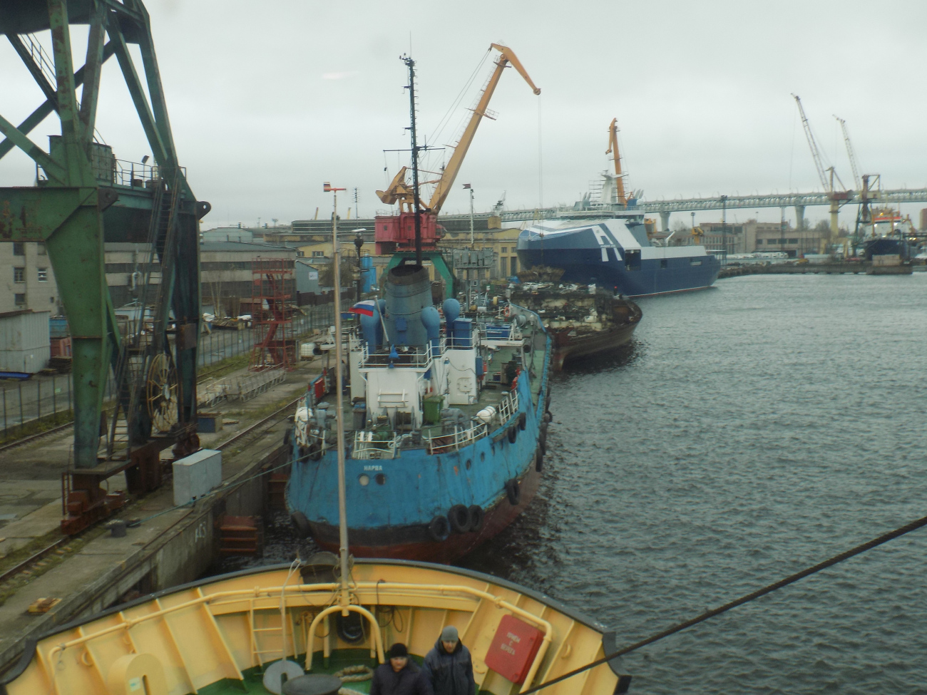 Семён Дежнёв, Нарва, Ермак, Академик Агеев. View from wheelhouses and bridge wings